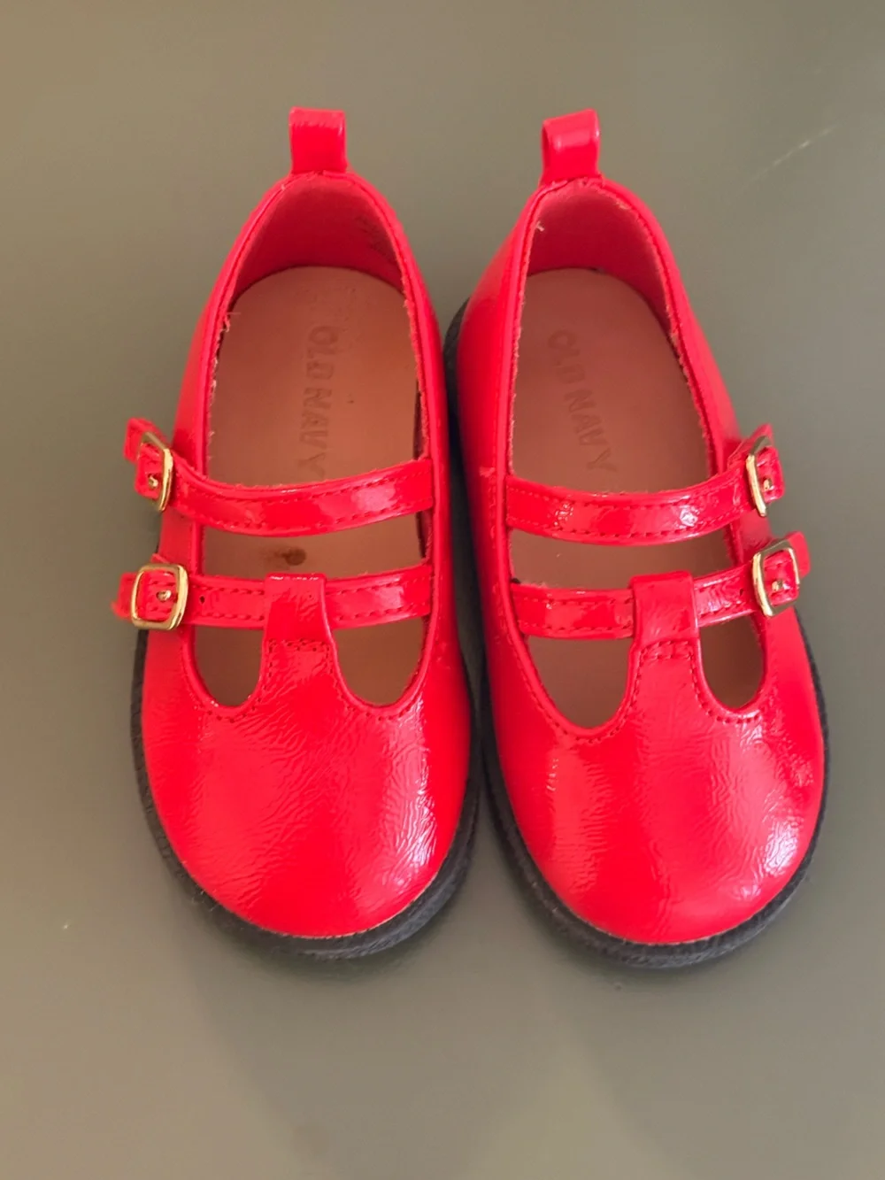 Old Navy Girls' Red Mary Janes & Rose Gold Chelsea Boots - toddler 6